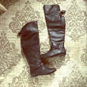 Black Knee High Boots